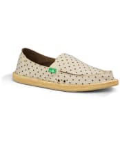 Women’s Sanuk Hot Dotty Sandals - Natural Brown Dot