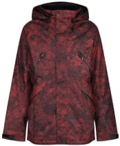 Men’s Bonfire Static Insulated Snowboard Jacket - Burgundy / Granite