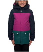 Girl's 686 Lily Snowboard Ski Jacket - Navy Colourblock