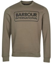 Men's Barbour International Large Logo Sweater - DUSKY KHAKI