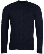 Men’s Barbour Essential Cable Knit - Navy Marl