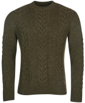 Men’s Barbour Essential Cable Knit - Olive Marl