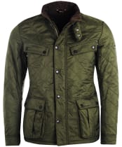 Men's Barbour International Ariel Polarquilt Jacket - Olive