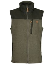 Men's Fjallraven Buck Fleece Vest - Laurel Green / Deep Forest