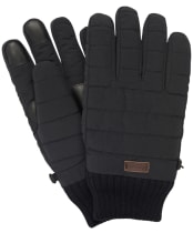 Men’s Barbour Banff Quilted Gloves - Black