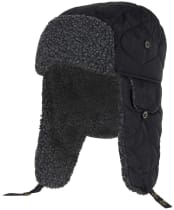 Men’s Barbour Sandbay Quilted Trapper Hat - Black