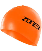 Zone3 Silicone Swim Cap - 48G - Neon Orange