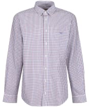 Men’s R.M. Williams Collins Shirt - Navy / Burgundy / White