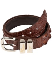 Men's R.M. Williams 1 1/2” Australian Saltwater Crocodile Belt - Tan