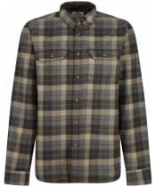 Men's Fjallraven Singi Heavy Flannel Long Sleeve Shirt - SUPER GREY/STGY
