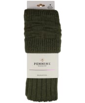 Pennine Portland Wool Socks - Olive