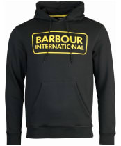 Barbour International Pop Over Hoodie - Black