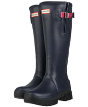 Women’s Hunter Balmoral Side Adjustable Neo Lined Tech Sole Boots – Tall - Navy / Peppercorn