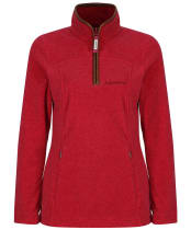 Women's Schoffel Tilton 1/4 Zip Fleece - Pomegranate