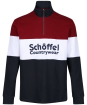 Men’s Schoffel Exeter Heritage 1/4 Zip - Bordeaux