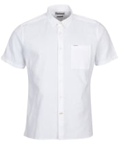 Men's Barbour Nelson S/S Summer Shirt - White