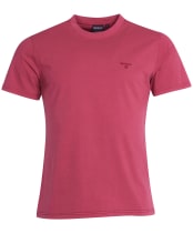 Men's Barbour Garment Dyed Tee - FUSCIA