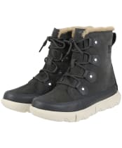 Women’s Sorel Explorer II Joan Faux Fur Waterproof Boots - Grill / Fawn
