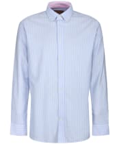 Men’s Schoffel Soft Oxford Tailored Shirt – Stripe - Blue / Pink Stripe