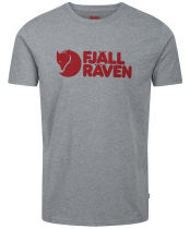 Men’s Fjallraven Logo T-Shirt - Grey Melange
