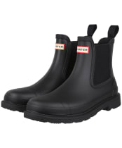 Women's Hunter Original Commando Chelsea Wellington Boots - Black