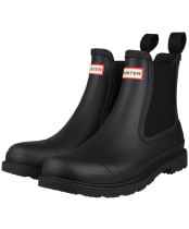 Men's Hunter Original Commando Chelsea Boots - Black