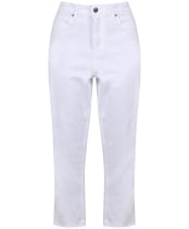 Women’s Crew Clothing Cropped Jeans - White