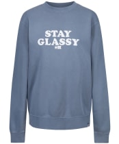 Women’s Salty Crew Stay Glassy Boyfriend Crew - Harbour Blue