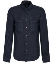 Men’s Amundsen Safari Linen Shirt - Faded Navy