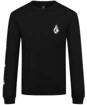 Men’s Volcom Iconic Stone Basic L/S Tee - Black