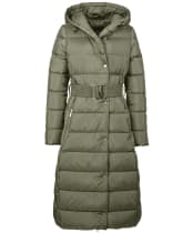 Women's Barbour International Track Line Quilted Jacket - Dusky Khaki