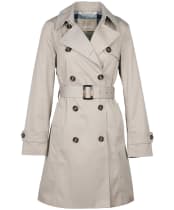 Women's Barbour Short Greta Showerproof Jacket - EARL GREY/ROSEWO