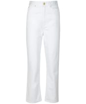 Women's Barbour International Garcia High Rise Jean - White