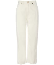 Women's Barbour Westbury Barrel Leg Jeans - Ecru