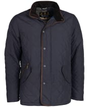 Men's Barbour Waterproof Shoveler Quilted Jacket - Navy