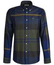 Men’s Barbour Dunoon Tailored Shirt - Olive Night