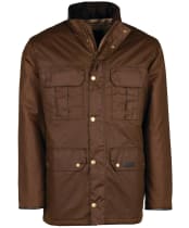 Men's Barbour Malcolm Wax Jacket - Brown