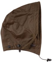 Waxed Cotton Hood - Bark