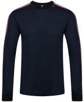 Men’s Helly Hansen Lifa Stripe Crew Baselayer - Navy