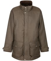 Men’s Schoffel Ptarmigan Tweed Classic Coat - Loden Green Herringbone Tweed