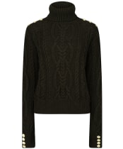 Women's Holland Cooper Belgravia Cable Knit - Fren Green