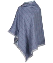 Women's Dubarry Hazelwood Tweed Poncho - DENIM HAZE