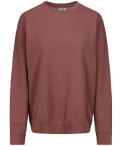 Women’s Tentree French Terry Oversized Crew - MESA RED