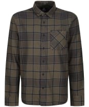 Men’s Volcom Caden Plaid Long-Sleeved Shirt - Military