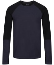 Men’s Mons Royale Olympus LS Merino Top - Black / 9 Iron 
