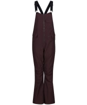 Women's Volcom Swift Bib Overall - BLACK PLUM