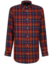 Men's Alan Paine Ilkley Flannel Button Down Collar Shirt - Red