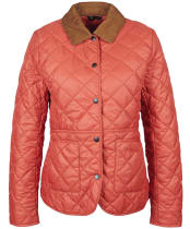 Women's Barbour Deveron Quilted Jacket - GERBERA/PALE PIN