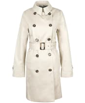 Women's Barbour Short Greta Showerproof Jacket - BLANC/ANCIENT PO