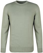 Men's Barbour Pima Cotton Crew Neck Sweater - Agave Green